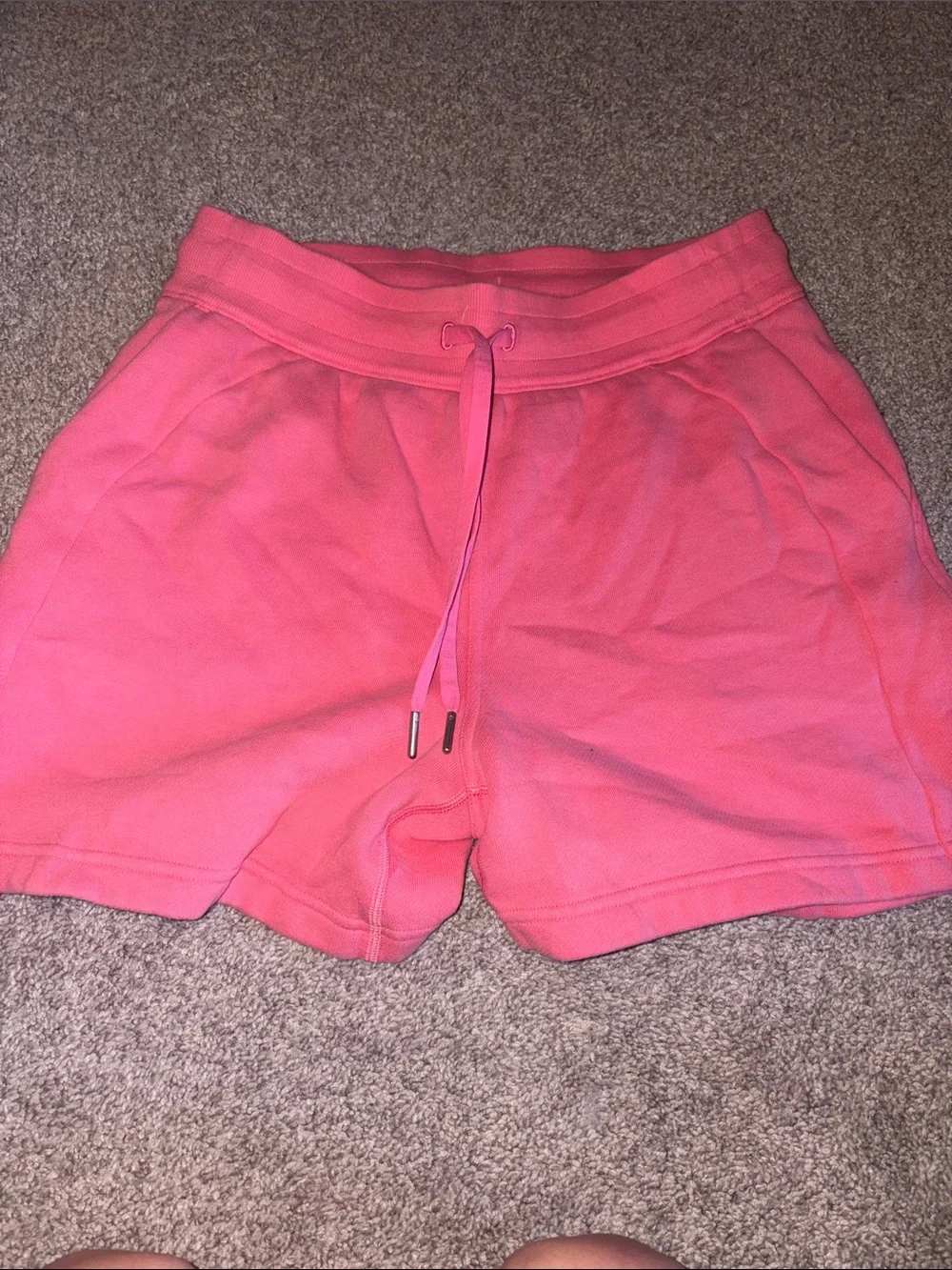 lululemon athletica Coral Pink Drawstring Athletic Shorts